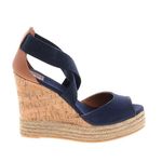 Tory Burch  Solid Denim Blue Espadrille Wedge Platform Sandal - US 7.5 Photo 1
