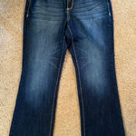 Nine West Jeans Bootcut Dark Wash Embellished Pockets Size 12 Photo 0