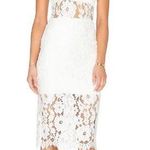 Alexis  Leona white lace midi dress medium Photo 0