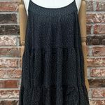 Anthropologie  Cece Ditsy Dot Tiered Woven Black Polka Dot Sundress / L / EUC Photo 0