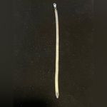 ITALY VINTAGE 925 STERLING SILVER FLAT CHAIN BRACELET Photo 3