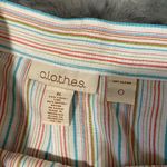 C.L.O.T.H.E.S Striped Linen Pants 54%linen 46%Rayon White Size XL Photo 6