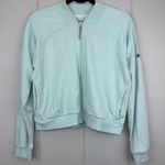 Columbia  Light Blue French Terry FZ Jacket Full Zip Sweatshirt Pockets Size M Photo 0