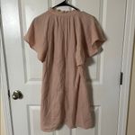 H&M A-Line Muslin Dress Powder Light Pink Ruffle Sleeves XS Photo 10