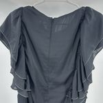 MM Couture Elegant Black Ruffle Sleeve Dress party HOCO L Miss Me metallic Photo 11