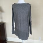 Splendid  Sweater Grey Asymmetrical Dolman Long Sleeve Boat Neck Small Photo 4