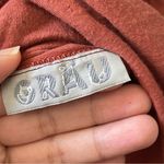 Lagenlook Drapey Dress frayed hem long sleeve midi Grau Orange (one size) mixed Size undefined Photo 1