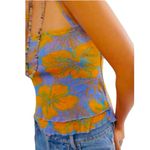 Free People Tube Top Poppy Smocked Top in Cornflower Combo, Sz XL Photo 0