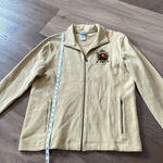 Disney Vintage  1955 Mickey Badge Embroidered Zip Up Beige Jacket Size XL Photo 7