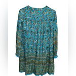 Natural Life  Turquoise Floral Dara Tunic Dress Photo 2