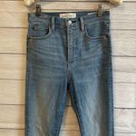 Denim Forum Lola High Rise Skinny Jeans Blue Size 26 Photo 3