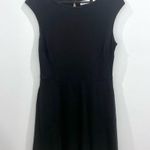 New York And Company New York & Co black cap sleeve 100% cotton dress with pockets size medium Photo 1
