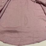 Garnet Hill  100% Linen Pink/Purple Short‎ Sleeve Button Up Shirt Size 4 Photo 14