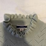J.Crew  Green Ruffle Sweater Photo 2