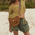 Free People  Around The World Embroidered Harem Shorts Photo 10