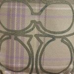 Coach  y2k lavender purple Plaid Gold Card Holder Photo 2