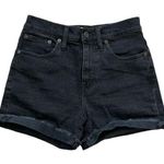 Madewell Women’s High-Rise Denim Boyshorts in Faded Black Wash | 24 Photo 0