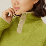 Allbirds NWT Women's XS Fluff Fleece Pullover Wool Blend Jacket Hazy Lime Green Photo 1