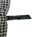 Anthropologie New  scarf square houndstooth black and white 19.5" Photo 2