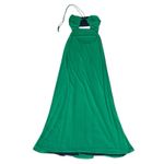 STAUD  Kanha Reversible Mesh Halter Dress Clover Green Deep Sea Blue Maxi Dress Photo 15