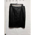 Valerie Stevens Skirt Women's Size 8 30 Black Faux Leather Pencil BPV-A Photo 1