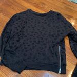 Rails  Marlo Flocked Side Zip Knit Top black large Photo 3