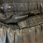 Liz Claiborne Career Skirt Gunmetal Gray Sparkly Pleated Skirt Sz XXLT NWT Photo 7