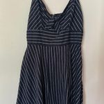 Francesca's Fit And Flare Navy Dress Photo 0