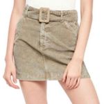 BDG Corduroy olive green mini skirt with belt Photo 0