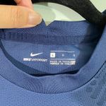 Nike  Women Blue Vapor Knit Patriots FC Short Sleeve Athletic Top Size L Photo 4