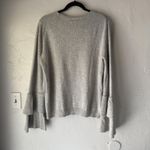 J Crew Mercantile‎ Sweater Womens XL Gray Ruffle Sleeve Pullover Coquette Preppy Photo 8