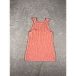 Pilcro Anthropologie Sleeveless Top Ribbed Knit Sweater Tank Coral Casual Large Photo 2