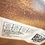 Toms Leilani Ankle Booties Women's 8.5 Honey Brown Leather Heeled Comfy Block Photo 13