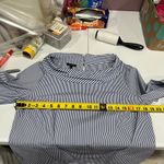 Talbots  Boat Neck Blue Stripe 3/4 Sleeve Nautical Preppy Top Womens Small Photo 6