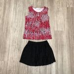 Forever 21 Women's Black Lace Overlay Pull On Elastic Waist A-Line Skirt sz S Photo 2