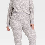 Stars Above  Light Gray Animal Print Pajama Set Photo 0