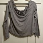 Arizona Jeans Arizona Jean Company | Basic Grey Ribbed Long Sleeve T-Short Tee Top Size XL Photo 0