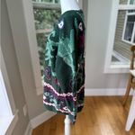 Vintage 90s Paris Sport Club Green White Paisley Ramie Cotton Tunic Sweater Sz M Size M Photo 1