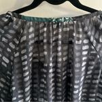 Cost Plus World Market BlK Grey White Buttoned Peplum 3/4 Sleeve Blouse Sz L/XL Size L Photo 11