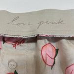 PINK - Victoria's Secret PINK | Flannel Boxy Fold-over Peach Print Pajama Shorts Photo 1