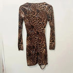 Tiger Mist . Velvet Leopard Mini‎ Dress Wrap Photo 4