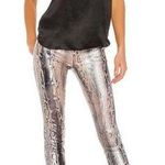 L'Agence L’agence Margot High Rise Skinny in Petal/Black Snake Skin Photo 9