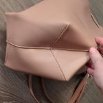 Kayla + Ava Vegan Leather Dusty Rose Bucket Bag Pink Photo 2