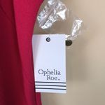 Ophelia Roe NWT  Women’s Mock Neck Fuchsia Pink Tiered Sleeveless Dress Photo 5