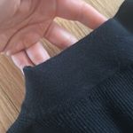 Amazon Long Sleeve black Knit Ribbed Bodycon Mini Sweater Dress with front zipper Photo 5