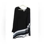 K Jordan Turtleneck Top Long Sleeve Size 4X Black Photo 4