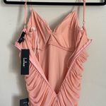 Lulus Lulu’s Got You Staring Peach Ruched Mesh Bodycon Mini Dress Photo 10