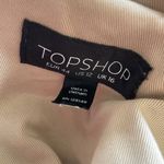 Topshop Gorgeous Tan Long Buttoned Trench Coat Photo 8