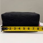 Vince Camuto Black Embossed Cosmetic Bag w/ Rhinestone Skull Charm – NWT Photo 6