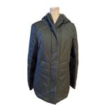 Zella Women's Hooded Puffer Jacket Green Medium Winter Casual Photo 1